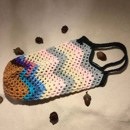 Lei’s knitting 手工編織水杯題袋 水壺提袋