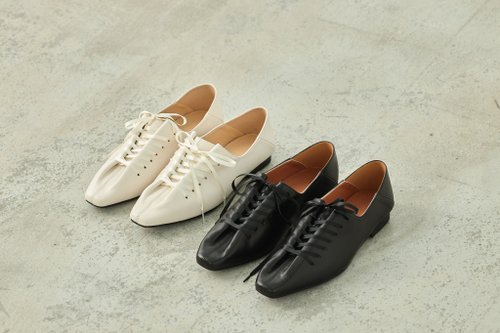 S&T STUDIO Zanna 2 ways柔軟羊皮緞帶牛津鞋 (兩色) 真皮 手工鞋 牛津鞋