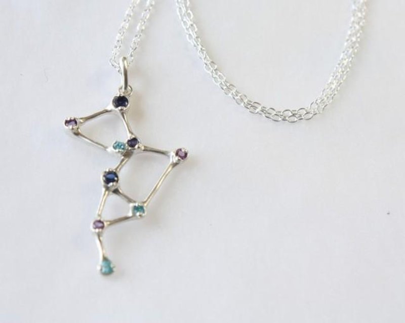 twinkle-pendant-night１ - 項鍊 - 其他金屬 銀色