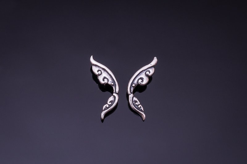 -Butterfly-Earring - ต่างหู - เงินแท้ สีเงิน