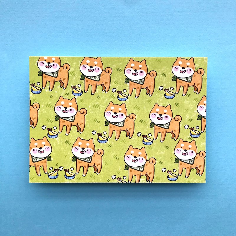 Shiba postcard ver1 - การ์ด/โปสการ์ด - กระดาษ สีเหลือง