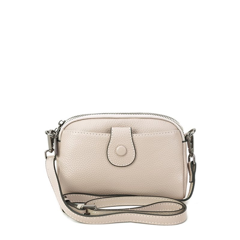 Roberta di Camerino GRETA SHOULDER & CROSSBODY BAG - กระเป๋าแมสเซนเจอร์ - หนังแท้ สีกากี