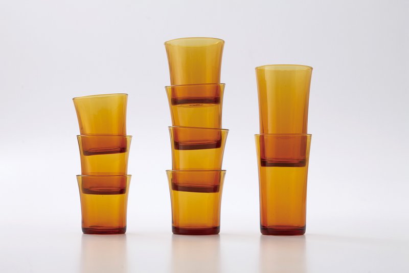 Lys Tumbler 高高琥珀杯 280ml - 玻璃杯 - 玻璃 金色