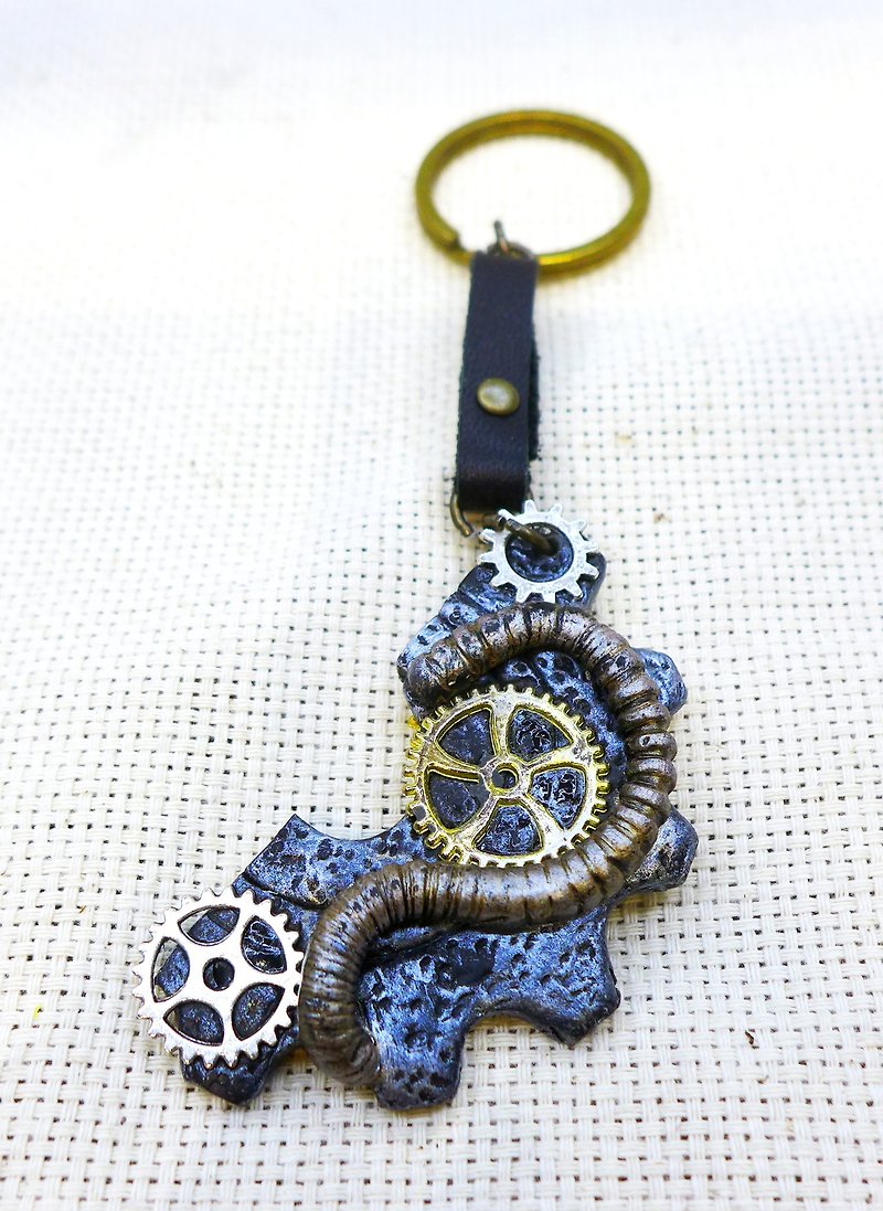 Steam Punk - Personalized Party - half my (emotional) - Keychains - Other Metals Brown