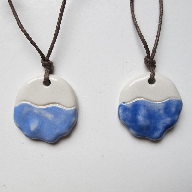 [Five Elements Creation Art]-Change Series-Melting Ice (Single Piece) - Necklaces - Pottery 