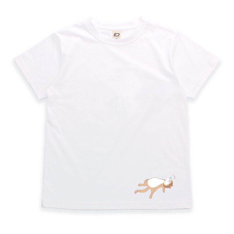 【斑貴妃】ZZZ  短T/女上衣/男上衣/T-Shirt - 女裝 T 恤 - 棉．麻 白色