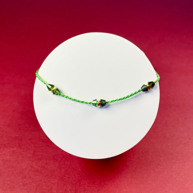 Full of greenery [Translucent Green Tourmaline Lucky Bracelet] A highly recommended lucky bracelet exclusive to Horse Snake - สร้อยข้อมือ - เครื่องประดับ 