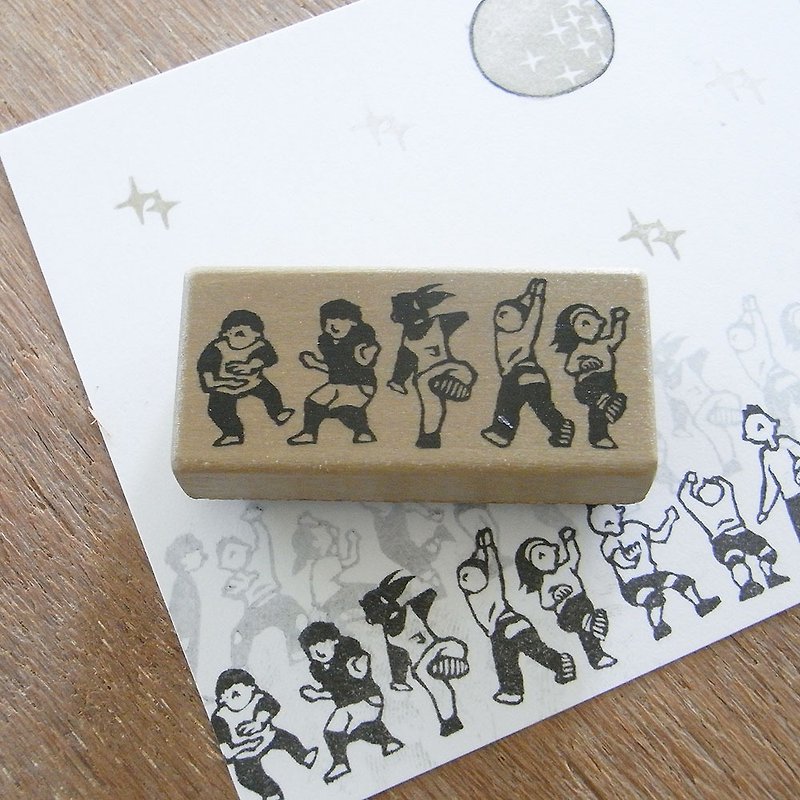 Handmade rubber stamp  Dance team 1 - Stamps & Stamp Pads - Rubber 