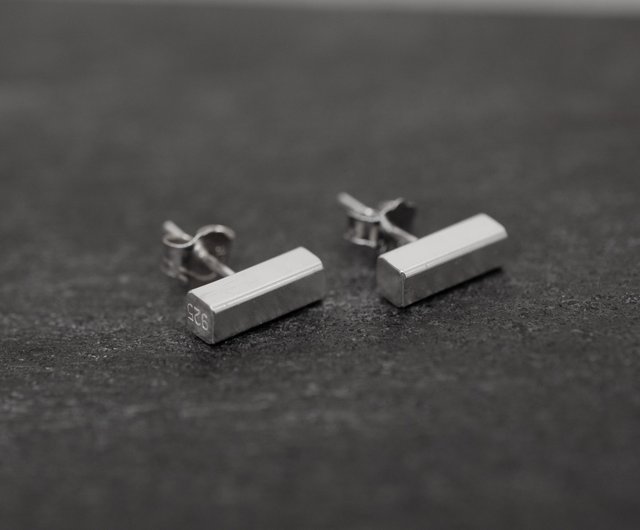 スターリングシルバー ビルディングピアス - ショップ daz-work