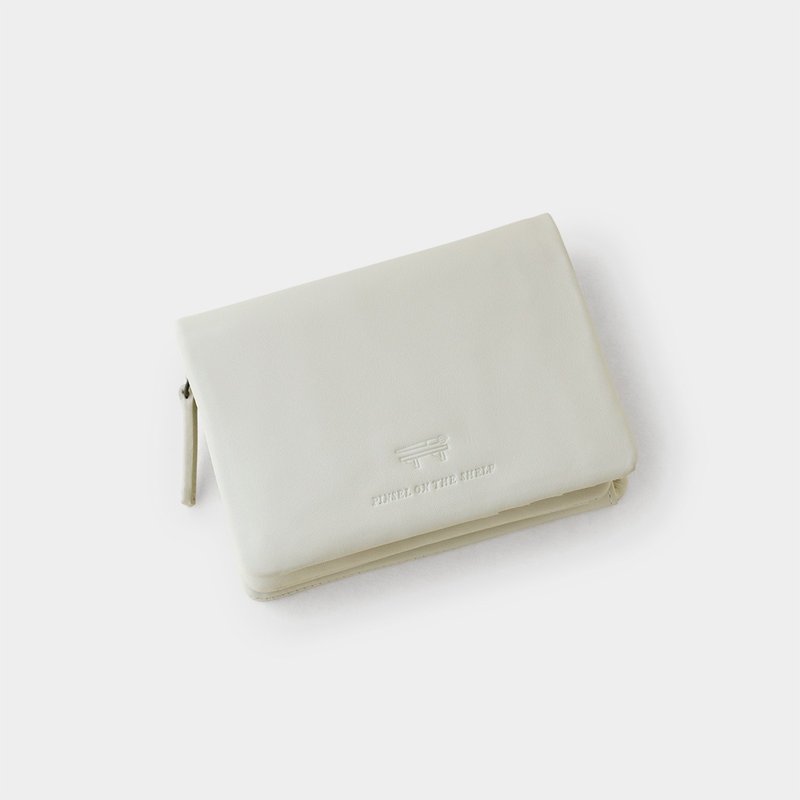 pinsel wallet : tofu cream - Wallets - Genuine Leather 