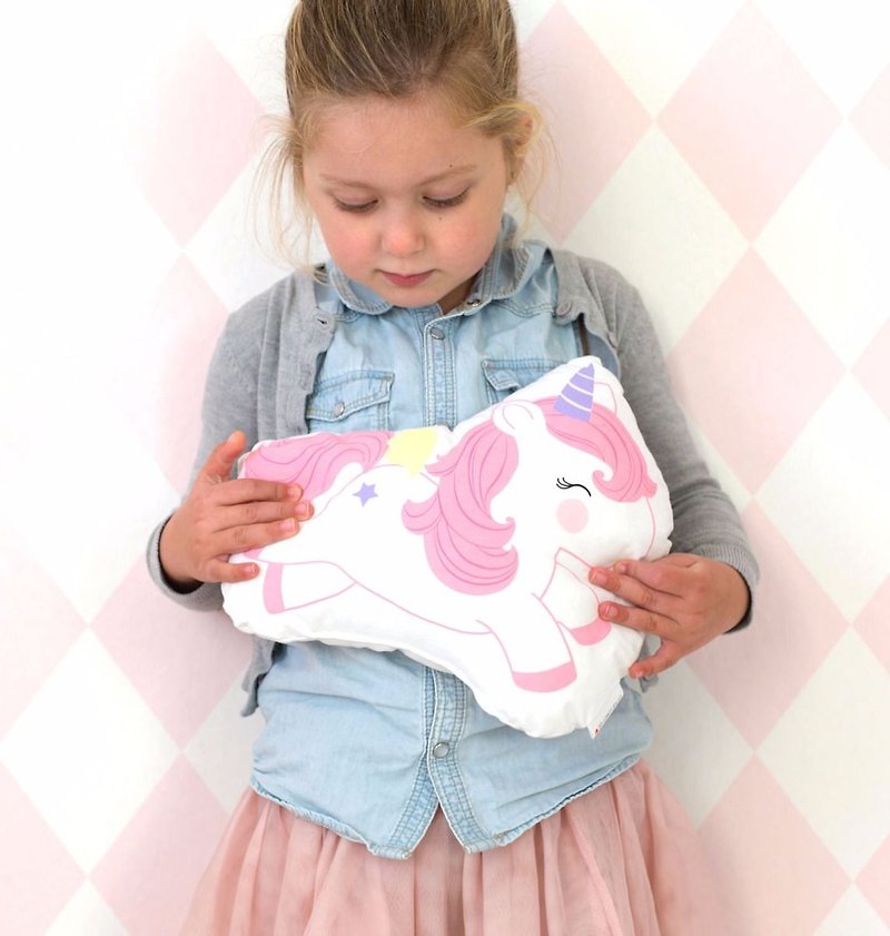 Dutch a Little Lovely Company – healing unicorn mini pillow - Pillows & Cushions - Cotton & Hemp 