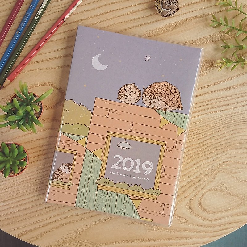 Di Mengqi 2019新しい月のカレンダーを発見 - 小さな町 - ノート・手帳 - 紙 多色