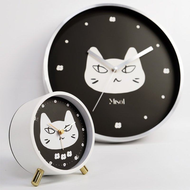 Pre-order [Carry Plus] Mila Planet | Misuo’s pure small time metal alarm clock - นาฬิกา - โลหะ ขาว