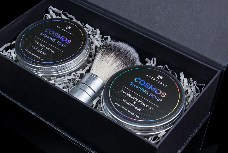Cosmos Shaving Soap -Gift box combo - ผลิตภัณฑ์ทำความสะอาดหน้า - วัสดุอื่นๆ 