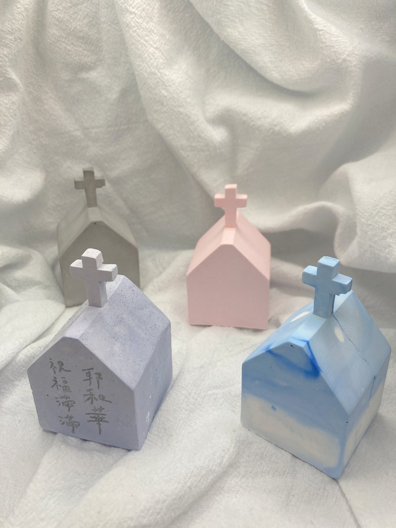 手作擴香石 神同在的教會 - 香氛/精油/擴香 - 其他材質 多色