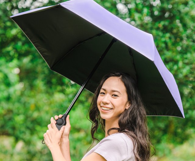 新発明特許【香りの風清涼傘パープルパープル】折りたたみ傘