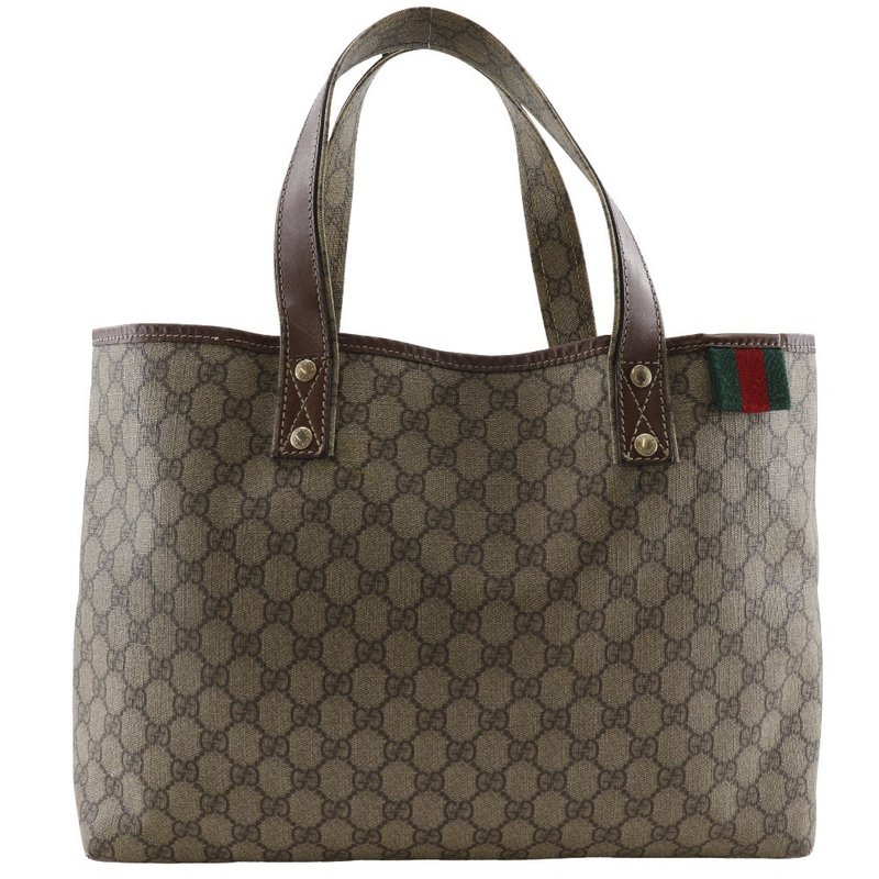 【日本直送】グッチ GUCCI シェリーライン トートバッグ 211134 GGスプリームキャンバス 茶 ユニセックス【中古】 - 手提包/手提袋 - 其他人造纖維 咖啡色