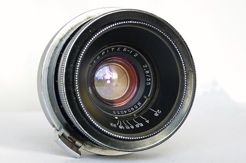 Russian photo Jupiter-12 2.8/35 black USSR lens rangefinder Kiev LZOS Contax RF mount
