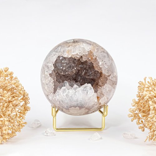 石之王 King Stones - 水晶天然石飾品、原礦 瑪瑙許願晶球 010469