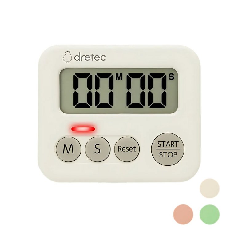 Dretec 極細計時器 T-693 - 時鐘/鬧鐘 - 塑膠 白色