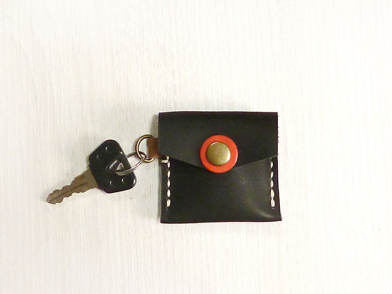 POPO│ Chun Yang palm lightweight series │ │ key small purse pure leather - ที่ห้อยกุญแจ - หนังแท้ สีแดง