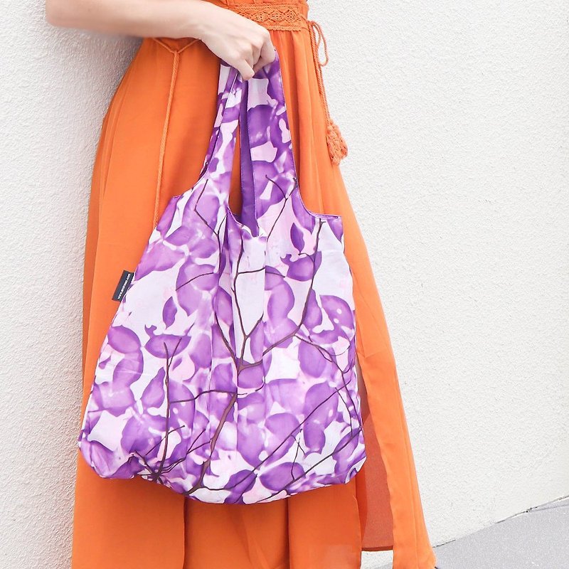 ENVIROSAX Australian Reusable Shopping Bag-Havana Purple Garden - Messenger Bags & Sling Bags - Polyester Purple