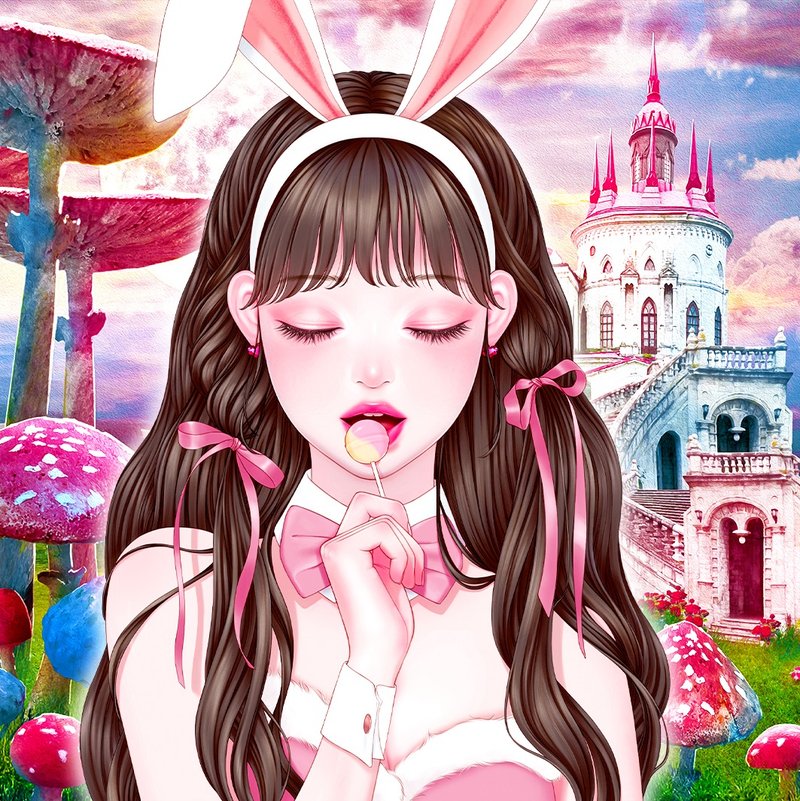 (Bunny Girl) gentle older sister (4Color) - สติกเกอร์ - กระดาษ หลากหลายสี