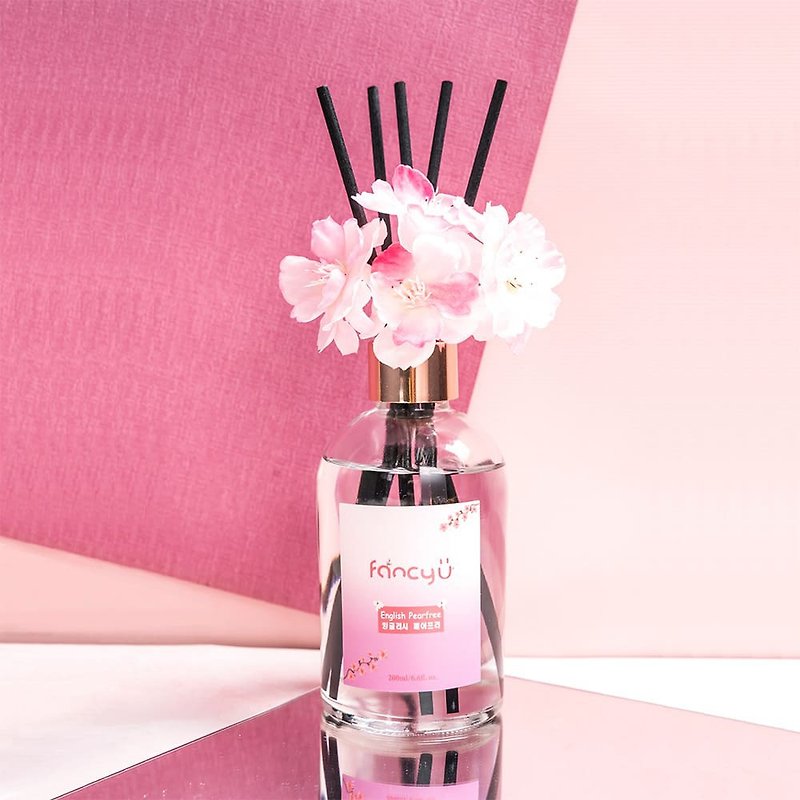 Korea FANCY U Sakura Limited Diffuser Bottle 200ml - Fragrances - Essential Oils Pink