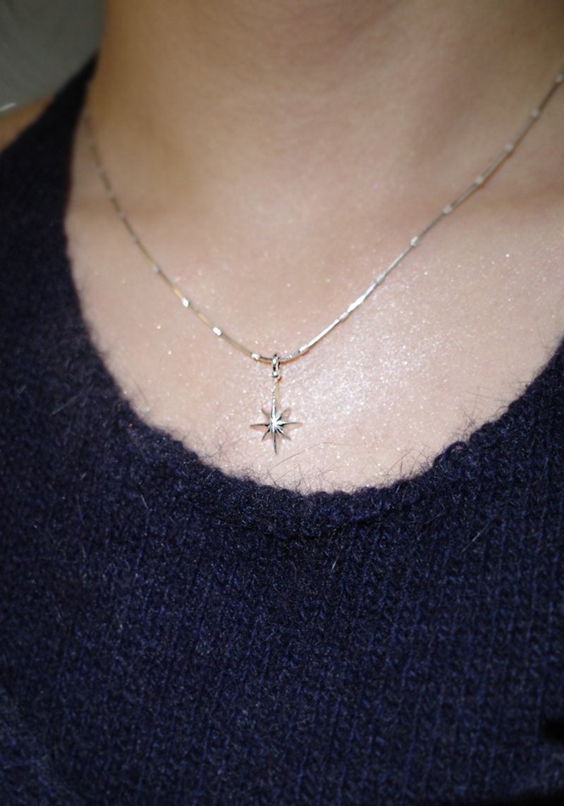 Polaris Necklace - Silver - 項鍊 - 純銀 銀色