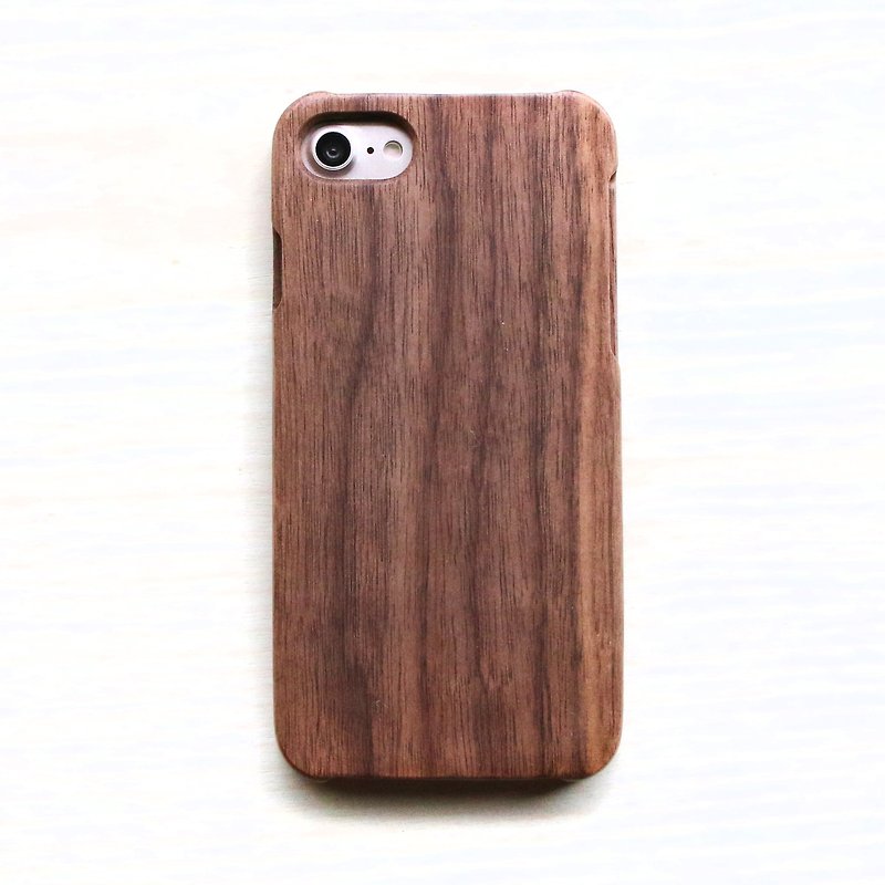 I Phone 8 solid wood phone case - เคส/ซองมือถือ - ไม้ สีดำ