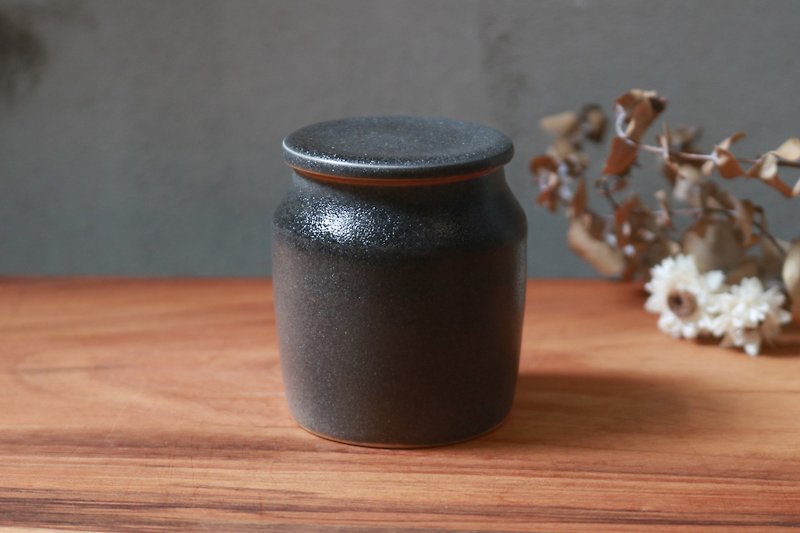 チャコールグリーン梅グレーの小さな茶蔵 - 急須・ティーカップ - 磁器 