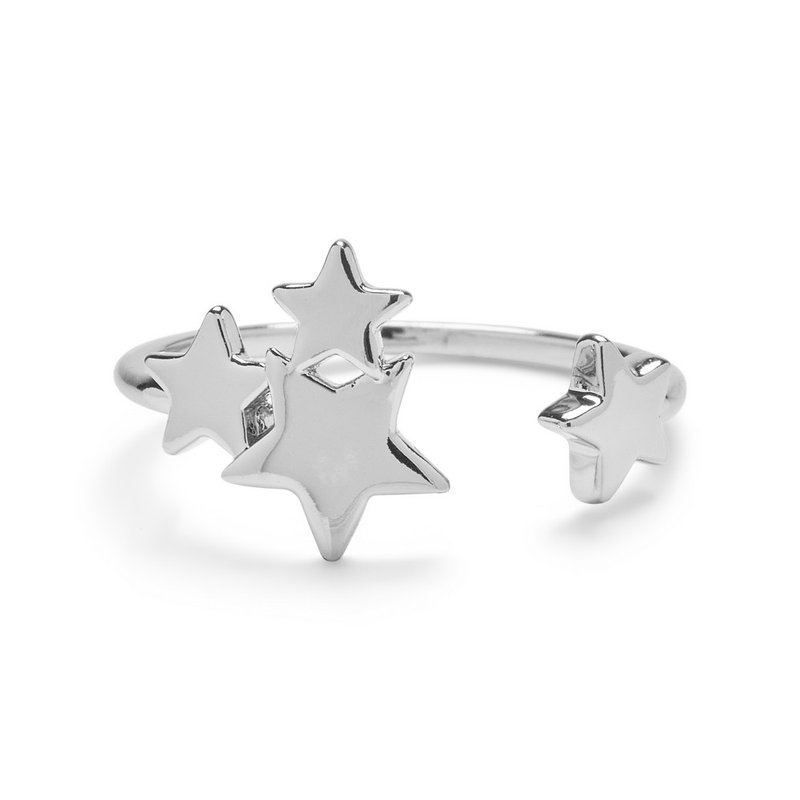 Pura Vida 美國手工 STARLIGHT RING 星光銀色戒指 - 戒指 - 其他金屬 