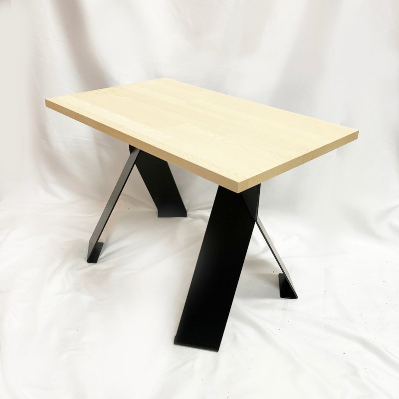 Iron wood and living room side table study coffee table table size can be discussed design solid wood furniture - โต๊ะอาหาร - โลหะ สีดำ