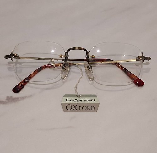 昨日好物 • yesterday nicethings 絕版老品全新 日本製Oxford古典金屬雕花 古董眼鏡