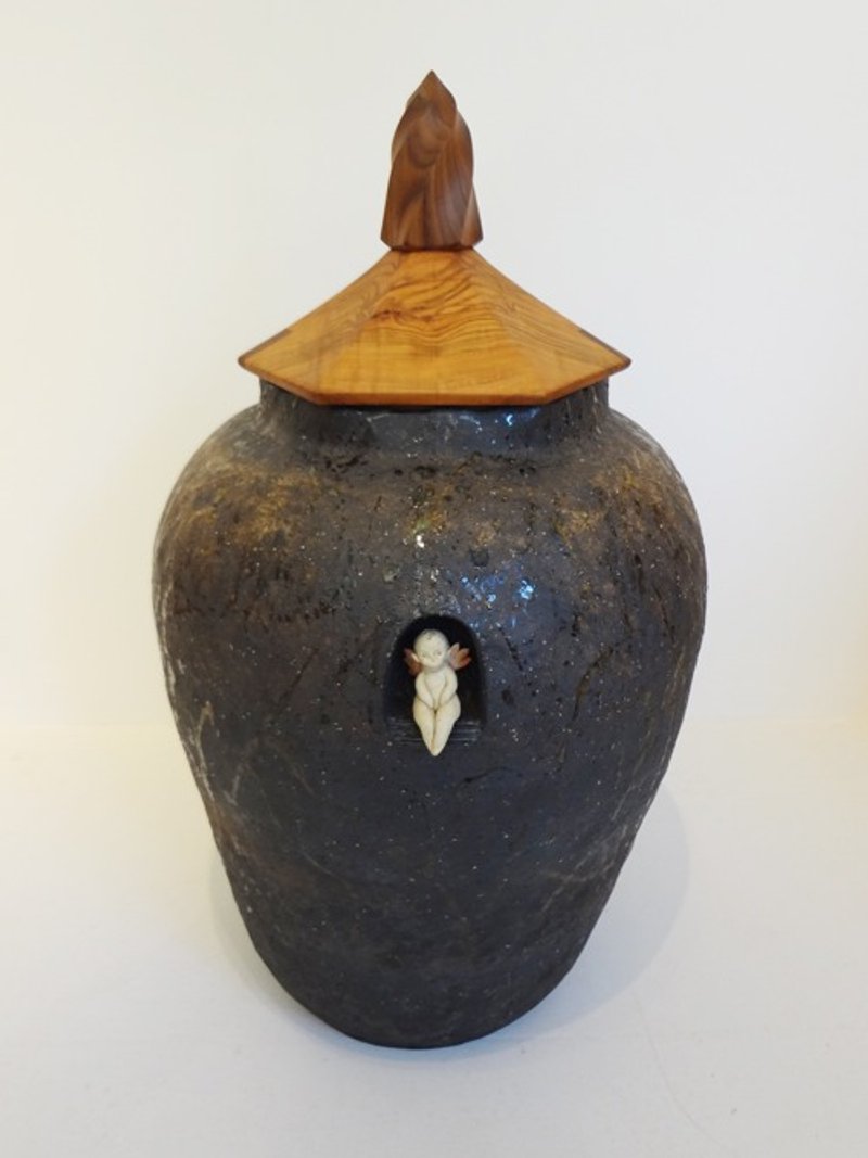 空ト土ト 祈り - 擺飾/家飾品 - 陶 黑色