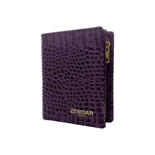 CROSS, CERRUTI 1881, ZENDAR 官方旗艦館 ZENDAR 限量1折 頂級小牛皮鱷魚紋拉鍊短夾 全新專櫃展示品