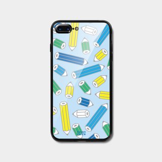 Childlike brush | Tempered glass shell | Transparent soft shell | Mobile phone shell