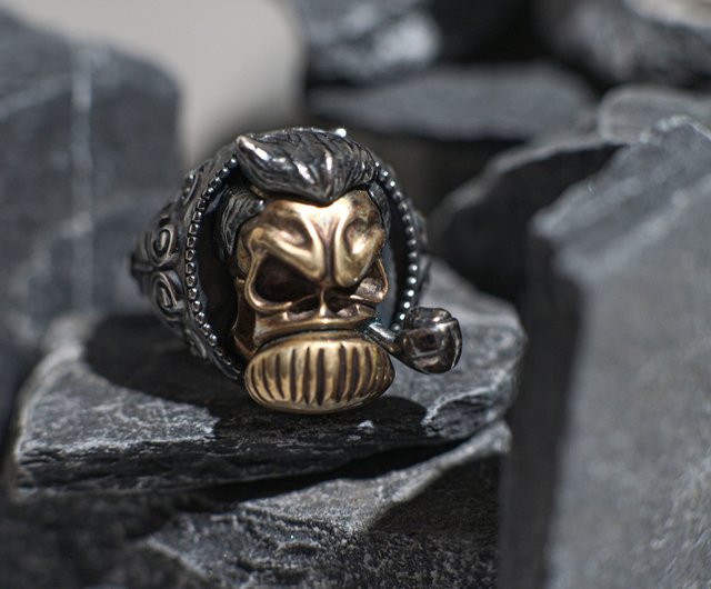 Vintage skull ring - Shop bumpy General Rings - Pinkoi