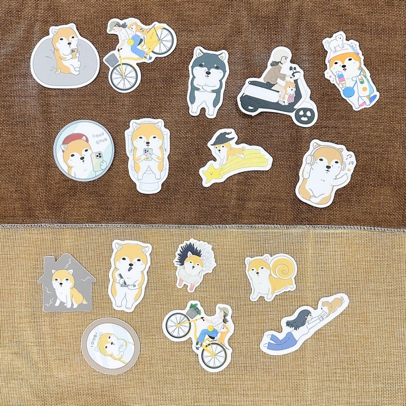 防水大顆貼紙 - 貼紙 - 紙 橘色