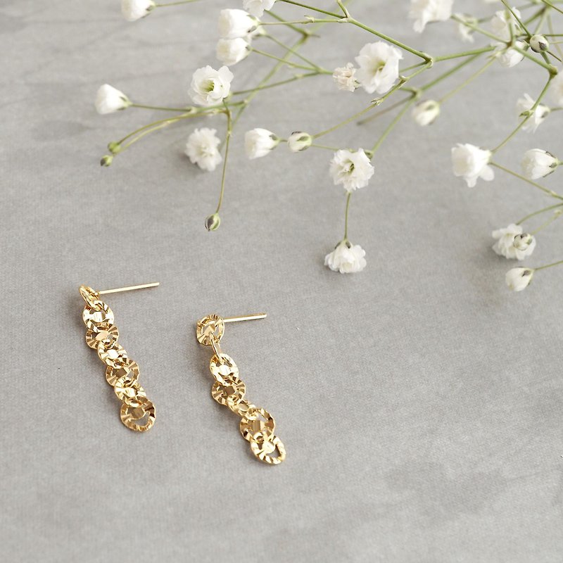 【SV925】 Connect ring piercing short - Earrings & Clip-ons - Other Metals 