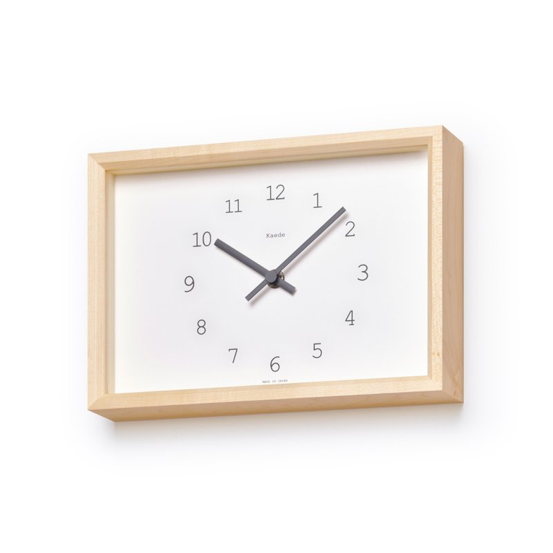 Lemnos Kaede Clock - White - นาฬิกา - ไม้ ขาว