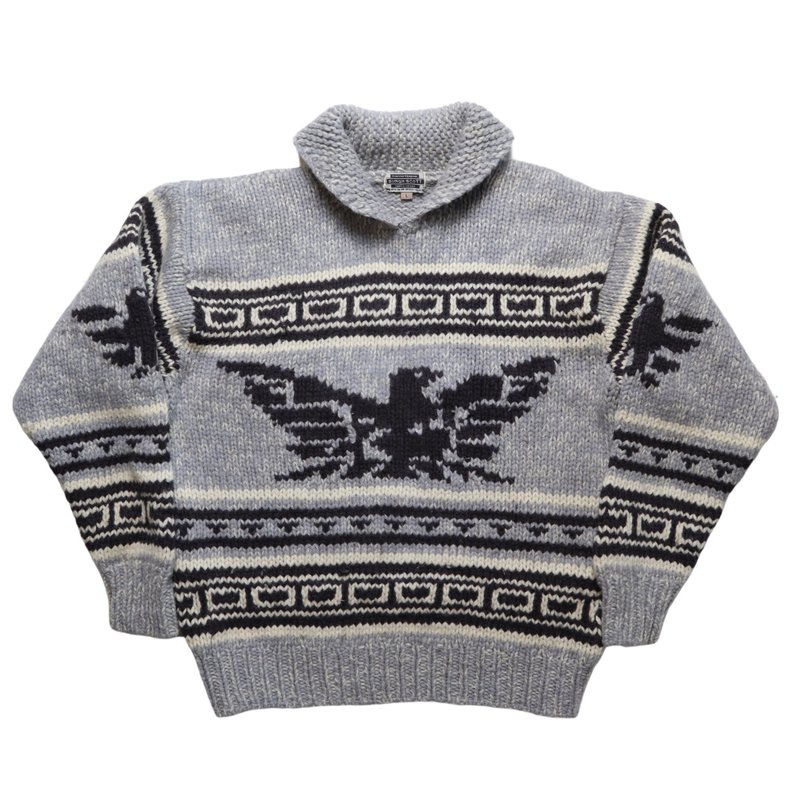 Thunderbird Folk Totem Cozin Sweater Totem Sweater - Men's Sweaters - Other Materials Gray