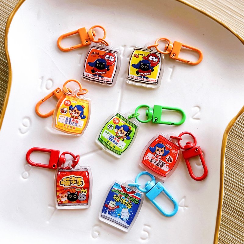 Vivianshen Charm Blind Bag-Cat Biscuits - พวงกุญแจ - อะคริลิค 