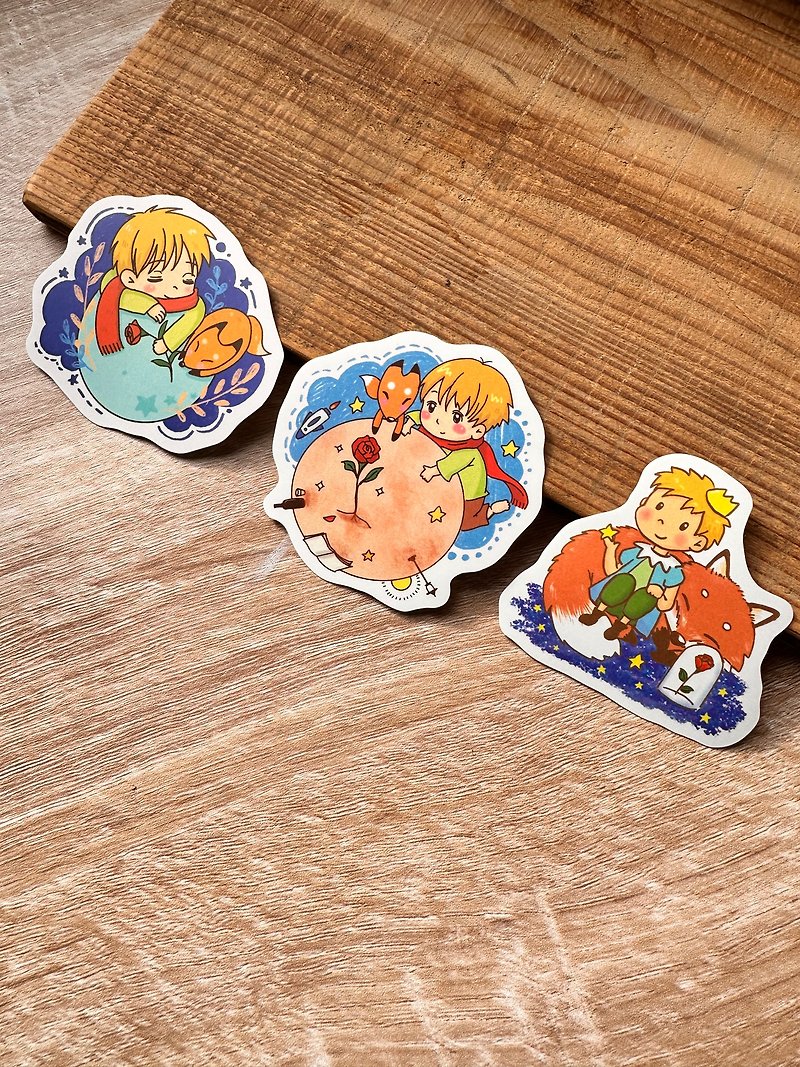 Little Prince Waterproof Sticker 3pcs - Stickers - Paper 