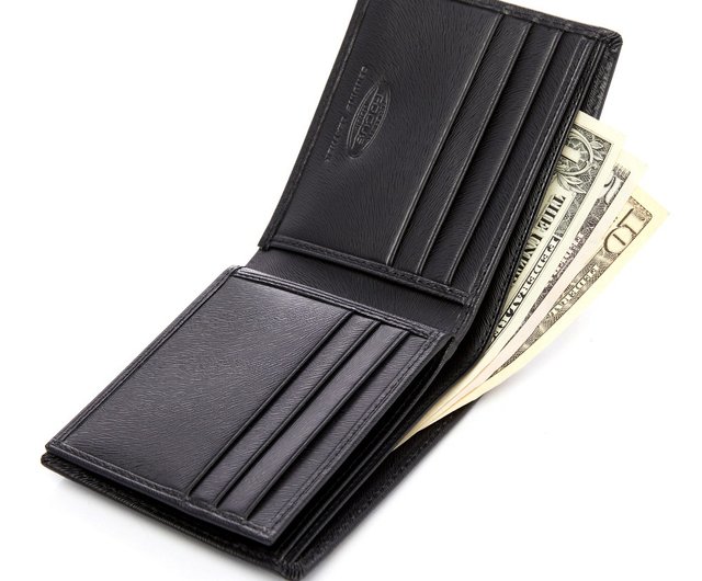 Men's Genuine Leather Wallet, Rfid Anti-theft Slim Short Wallet