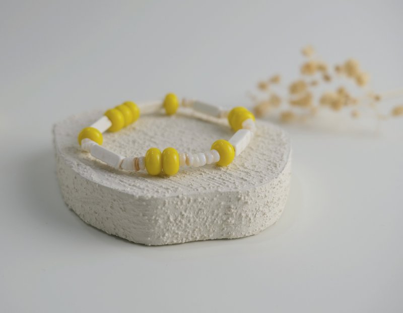 Corn Cream Creative Bracelet - Bracelets - Other Materials Yellow