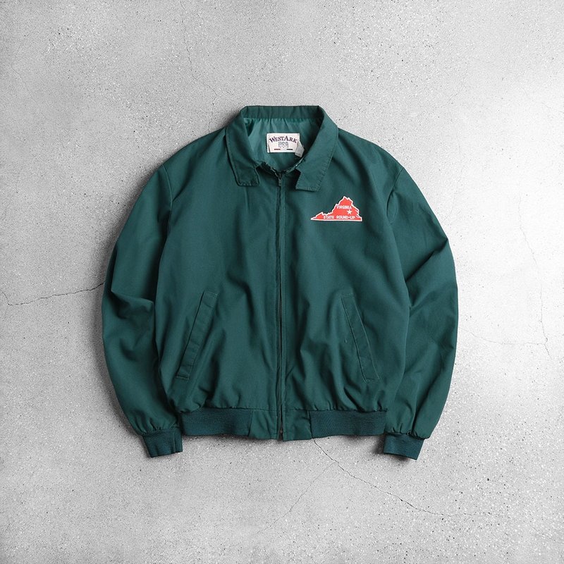 哈靈頓外套 Harrington jacket / Vintage 古著 - 女大衣/外套 - 其他材質 綠色