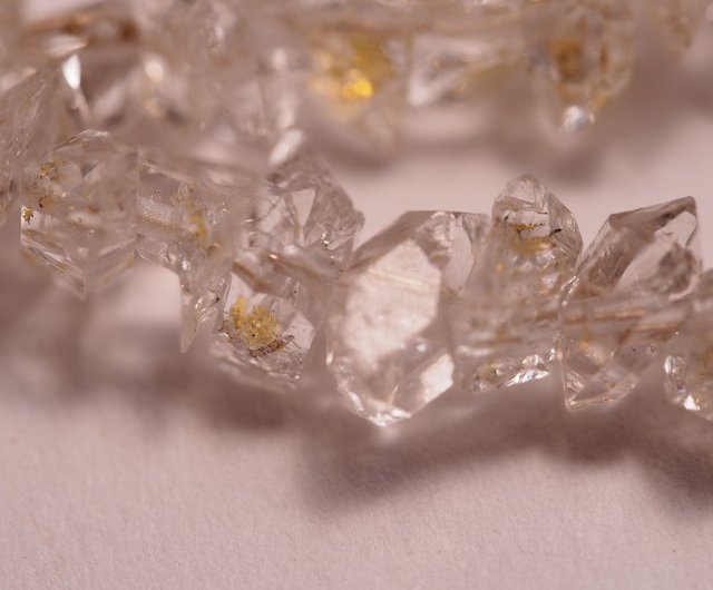 油膽水晶閃靈鑽純銀項鍊Quartz with Petroleum Inclusion Maya