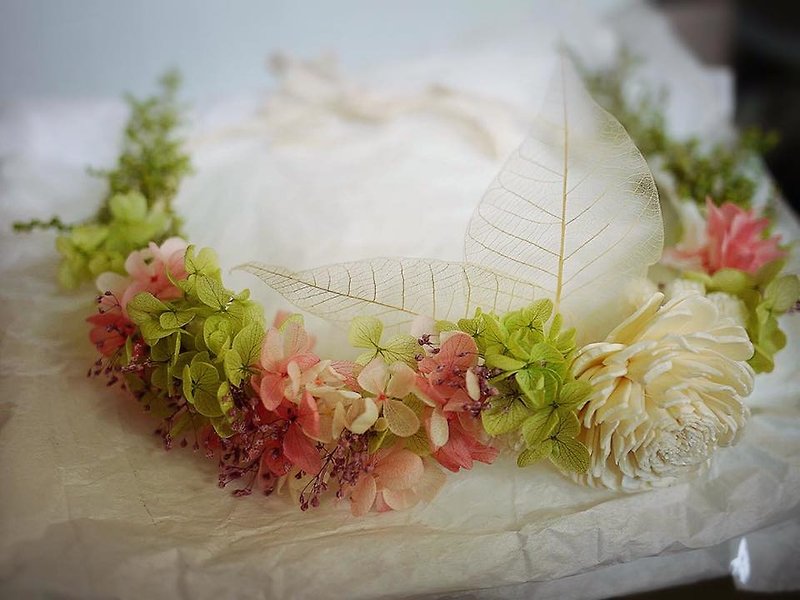 ♥ ♥ Flower Forest Department daily Amaranth corolla / Bride corolla / immortal flower - Hair Accessories - Plants & Flowers Green