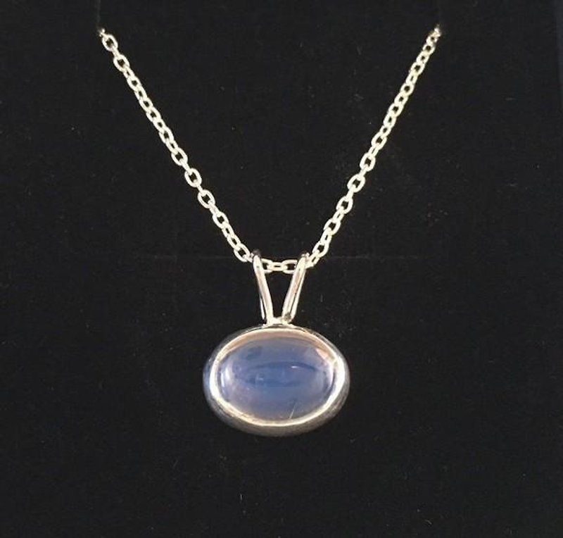 Moon Stone SV Pendant - Necklaces - Other Metals Silver